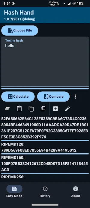 Hash Hand - MD5 SHA BLAKE&more Screenshot 3
