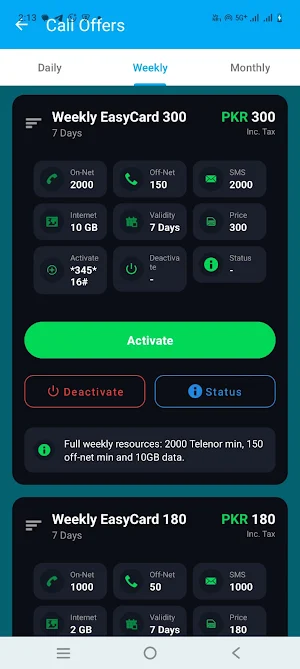 Telenor Packages 2026 Screenshot 2