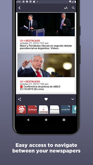 Mexican Newspapers Screenshot 2