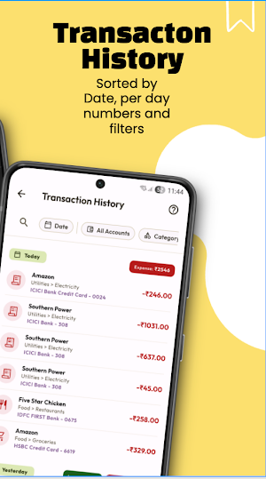 MoneySplit SMS Expense Tracker Screenshot 1