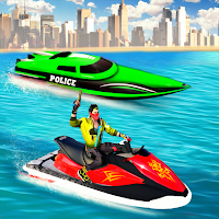 Police Jetski Boat Racing Game Top Speed Boat Game