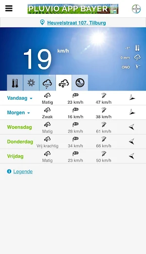 Weer Météo Bayer Screenshot 1