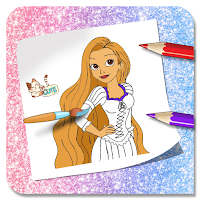 Princess Doll Coloring Book