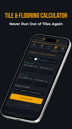 DIY Calc: Concrete Paint Tile Screenshot 3