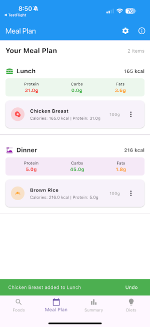 NutritionTracker Screenshot 3