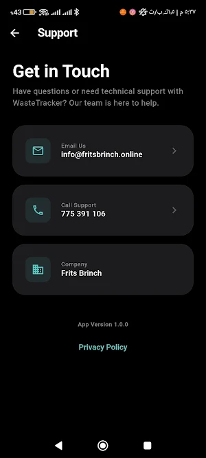 Fano Wastetracker Screenshot 3