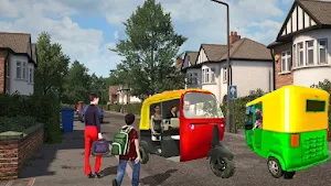 indian city tuk tuk rikshaw 3d Screenshot 3