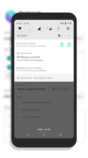 Touch Locker - Touch Protector - Screen touch lock Screenshot 1