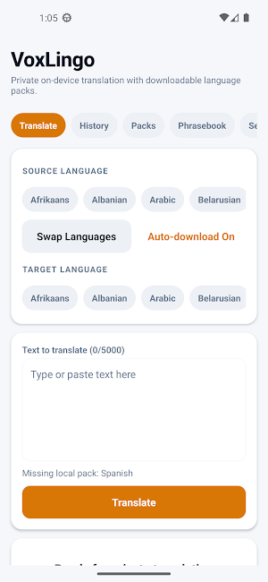 VoxLingo Screenshot 0