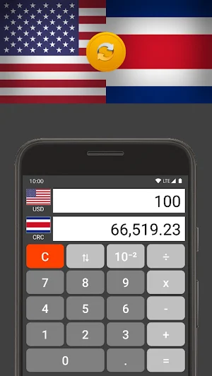 US Dollar / Costa Rican Colon Screenshot 0