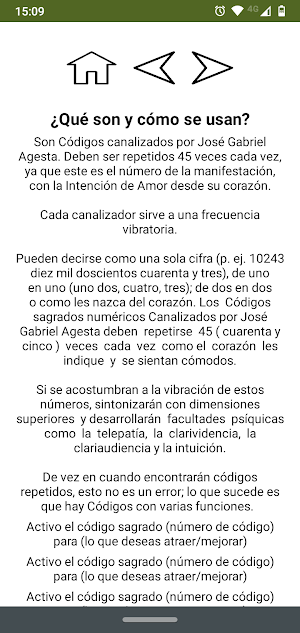 Contador códigos sagrados Screenshot 2