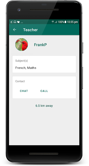 Teacher Finder Screenshot 1