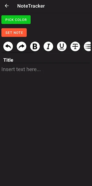 Note Tracker - Notes and Goals Screenshot 2