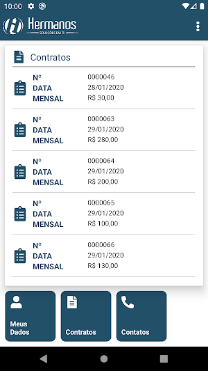 Hermanos Benefícios Screenshot 2