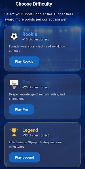 Sport Challenge Screenshot 2