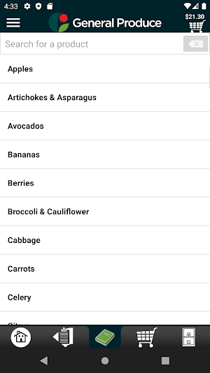 General Produce Co. Checkout Screenshot 2