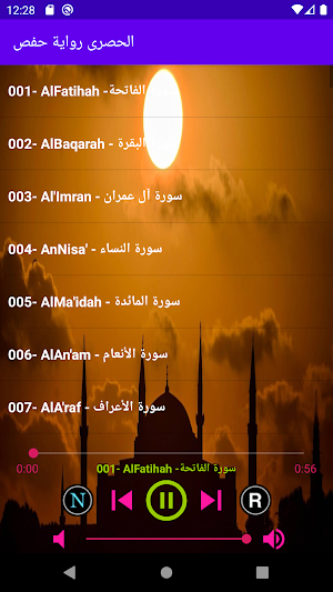 محمود الحصرى رواية حفص قرأن اكريم كاملاً بدون نت Screenshot 2