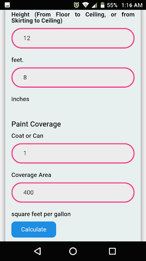 Wall Paint Calculator Screenshot 3