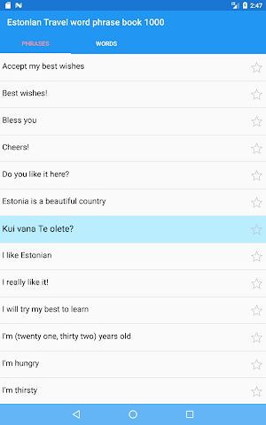 Estonian Travel word phrase bo Screenshot 3