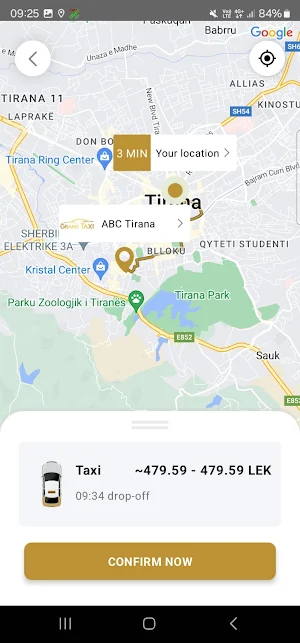 Grand taxi Tirana Screenshot 2