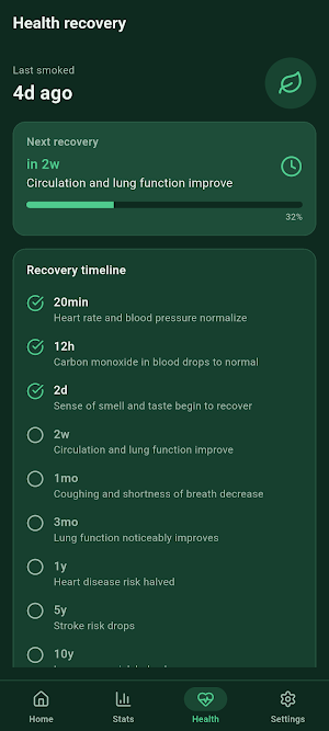 QuitSave: Quit Smoking Tracker Screenshot 2