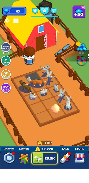 Farm Defense Merge Animal 3D Screenshot 2