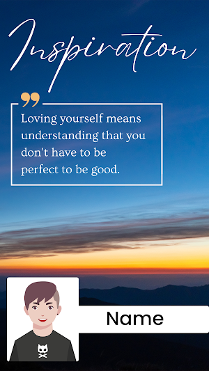 Daily Quotes With Photo & Name Screenshot 2