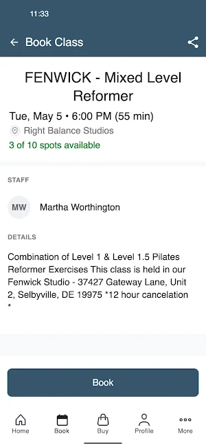 Right Balance Pilates Screenshot 2
