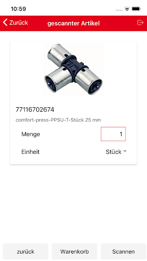 Ufer24 Scan & Order Screenshot 1