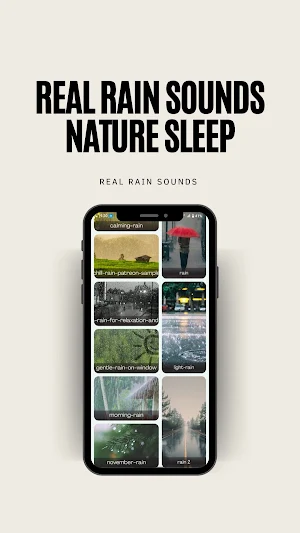 Real Rain Sounds  Nature Sleep Screenshot 2