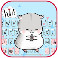 Cute Hamster Keyboard Background