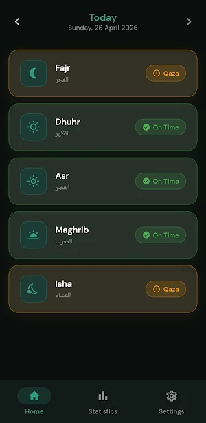 Salah Tracker App Screenshot 1