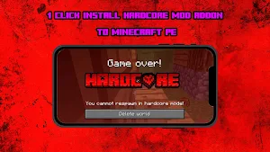 Hardcore Mod Addon Minecraft Screenshot 1