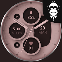 Rose Gold 2 analog watch face