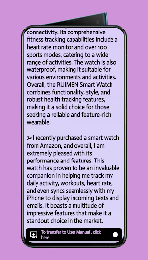 d1 smart watch guide Screenshot 3