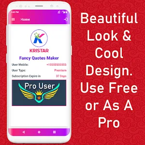 Kristar - Fancy Quotes Maker,  Screenshot 0