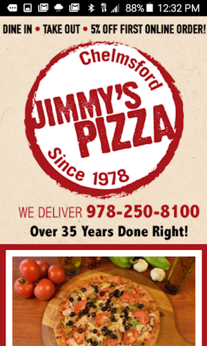 Jimmy's Pizza Chelmsford Screenshot 3