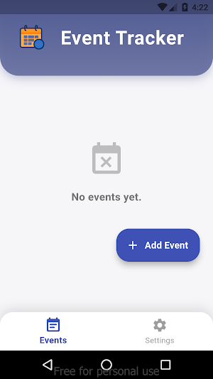 Event Tracker Screenshot 0
