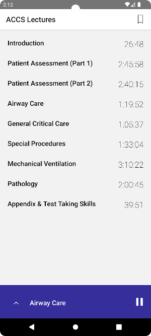 ACCS Audio Lectures Screenshot 0