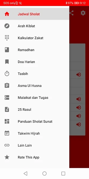 Jadwal Sholat Indonesia - Kiblat, Adzan, Tasbih Screenshot 3