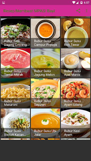 Resep Membuat MPASI Bayi Screenshot 3