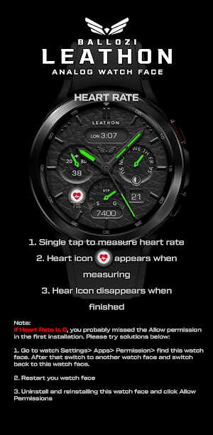 BALLOZI LEATHON Watch Face Screenshot 3