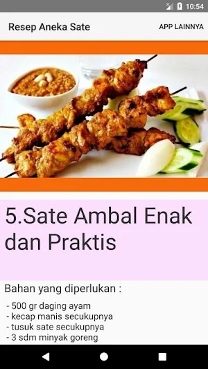 Sate Recipe Screenshot 3