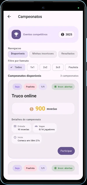ViraZap: Truco Online Screenshot 1
