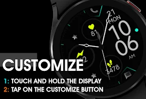 Minimal Black v3 Watch Face Screenshot 2