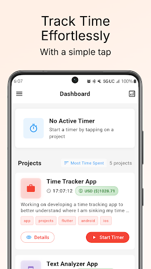 Daypad - Simple Time Tracker Screenshot 0