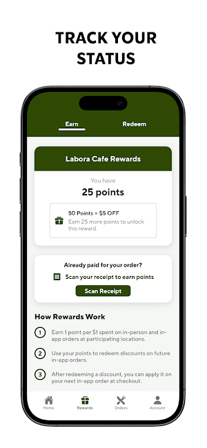 Labora Cafe Rewards Screenshot 1