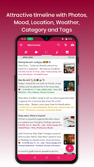 Diary - Journal, My Diary, Daily Journal with Lock Screenshot 0