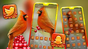 Cardinal Bird Launcher Theme Screenshot 0