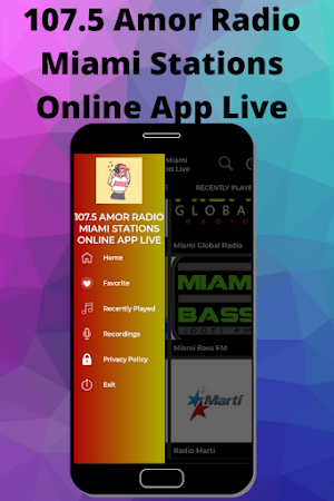 107.5 Amor Radio Miami Stations Online App Live Screenshot 2